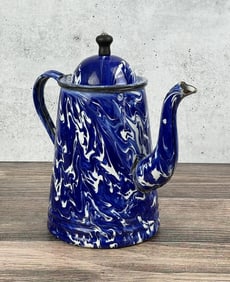 Blue Graniteware Frontier Coffee Pot