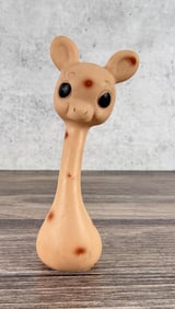 Tinkle Toy Giraffe Vinyl Squeeze Squeak Toy