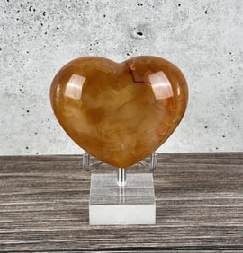 Carved Carnelian Heart