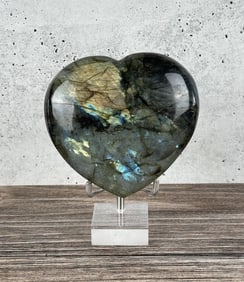 Carved Labradorite Heart