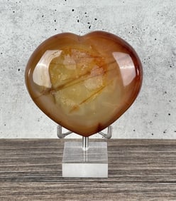 Carved Carnelian Heart