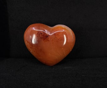 Carved Carnelian Heart