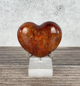 Carved Carnelian Heart