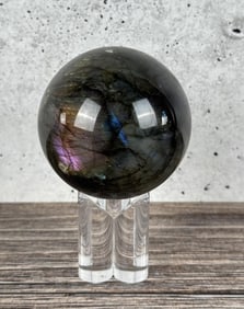 Carved Labradorite Sphere