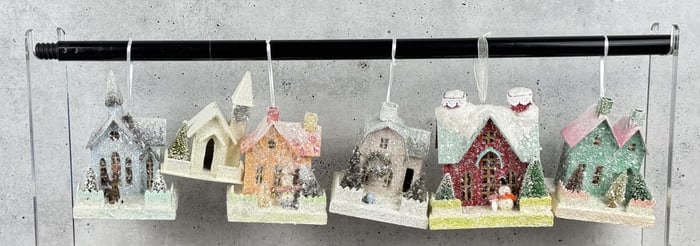 Putz House Christmas Ornaments