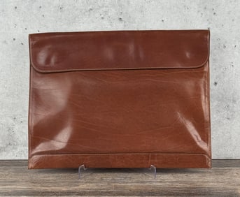 Italian Made Buffalo Leather Document Case