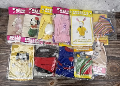 Snoopy's Wardrobe Plush Clothing Outfit Sets
