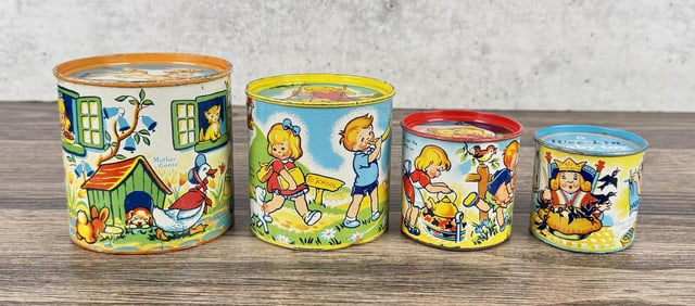 Wee Kin Baby Toy Chad Valley Tin Toy Set