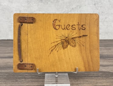 Folk Art Wood Photo Album