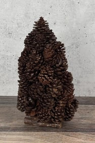 Folk Art Adirondacks Pine Cone Christmas Tree