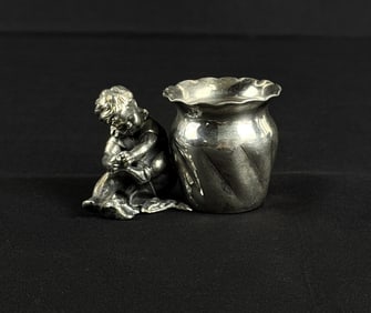 Derby Silverplate Toothpick Holder