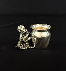 Derby Silverplate Toothpick Holder
