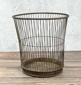 Massillon Industrial Wire Waste Basket Trash Can