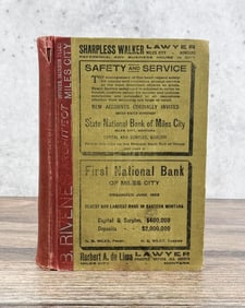 1912 Miles City Montana Polk's Directory