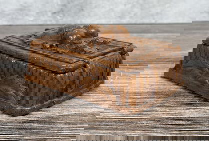 Syroco Wood Trinket Box