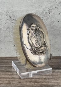 Antique Chinese Export Sterling Silver Brush