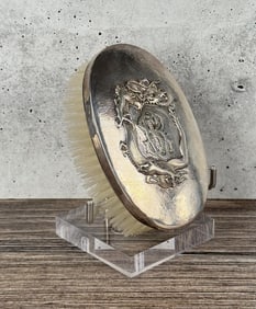 Antique Chinese Export Sterling Silver Brush