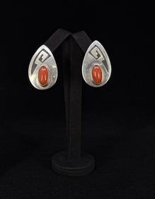 Everett & Mary Teller Navajo Sterling Earrings