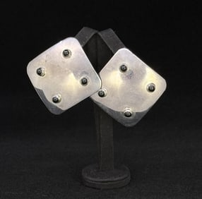 Taxco Mexico Sterling Silver Earrings