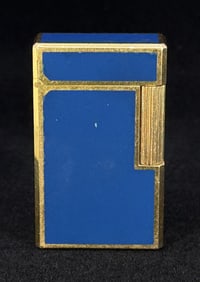 Vintage S.T. Dupont Lighter Blue Lacquer