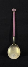 David Anderson Sterling Silver Enamel Spoon