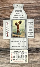 Riverside Dairy Gooding Idaho Advertising Calendar