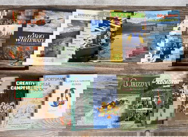 Group of Hiking Camping & Outdoor Books