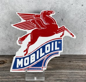 Porcelain Mobil Oil Pegasus Sign