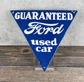 Porcelain Ford Used Car Sign