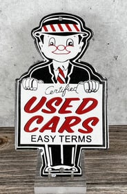 Porcelain Certified Used Cars Sign