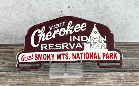 Cherokee Indian Reservation License Plate Topper