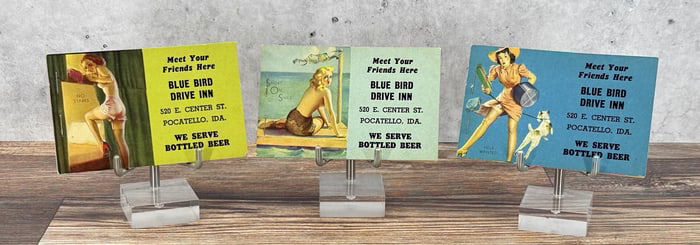 Blue Bird Drive Inn Idaho Pin Up Advertising