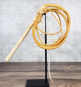 Custom Made Rawhide Leather Cowboy Bullwhip