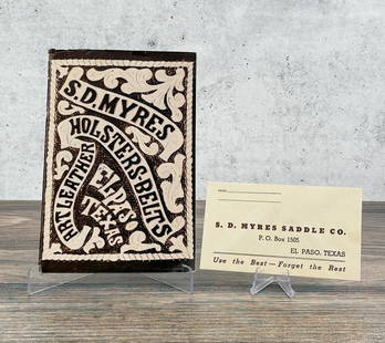 S.D. Myres Holsters Belts Art Leather Catalog: 1944
