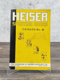 Heiser Saddlery Sporting Goods Catalog No 40