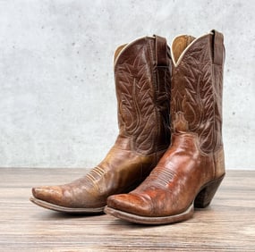 1950s Leddy Fort Worth Texas Cowboy Cowgirl Boots