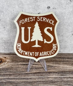 USFS US Forest Service Brown Shield Sign