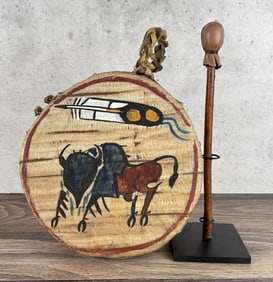 Sonja Holy Eagle Painted Indian Rawhide Drum