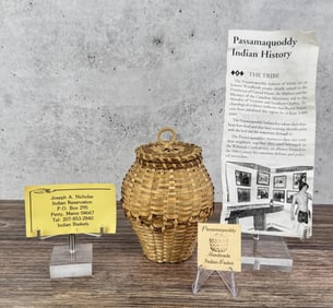 Theresa Neptune Gardner Passamaquoddy Basket