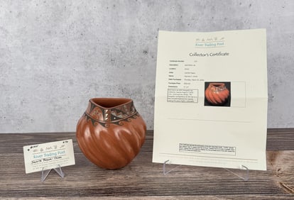 Juanita Fragua Jemez Pueblo Red Melon Jar