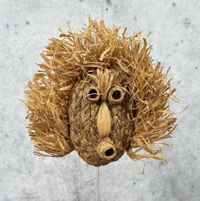 Mohawk Indian Gajesa Corn Husk Medicine Mask