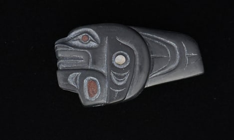 Northwest Coast Haida Indian Argillite Carving