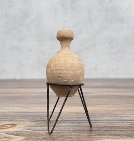 Ancient Roman Aryballos Terra Cotta Oil Bottle