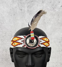 Blackfoot Native American Indian Beaded Headband