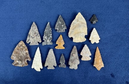 Ancient Native American Indian Arrowheads