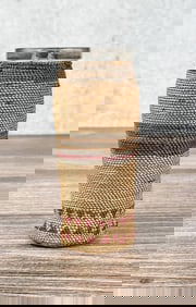 Makah Northwest Coast Native Basket Bottle