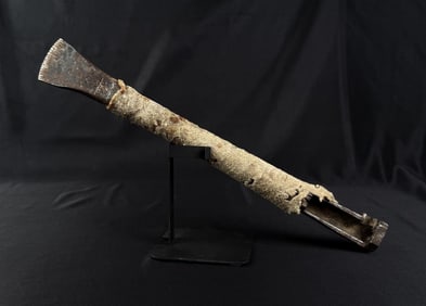 Native American Indian Gun Barrel Hide Scraper