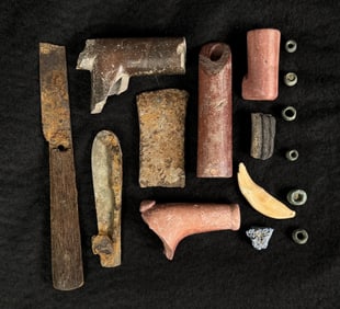 Native American Indian Campsite Relics