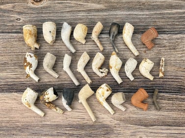 Revolutionary War Era Clay Pipes