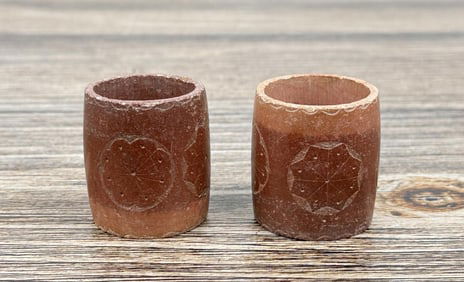 Native American Indian Pipestone Napkin Rings